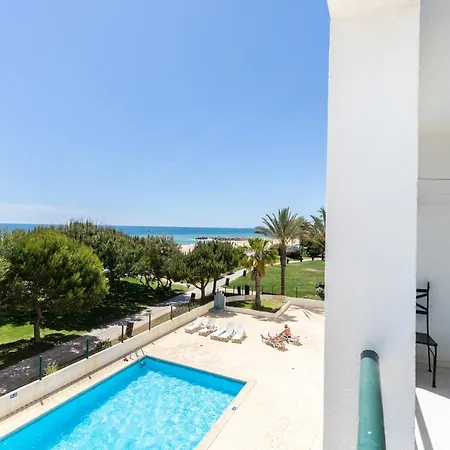 Apartment Carteia Superb Front Flat Sea View Balcony Quarteira